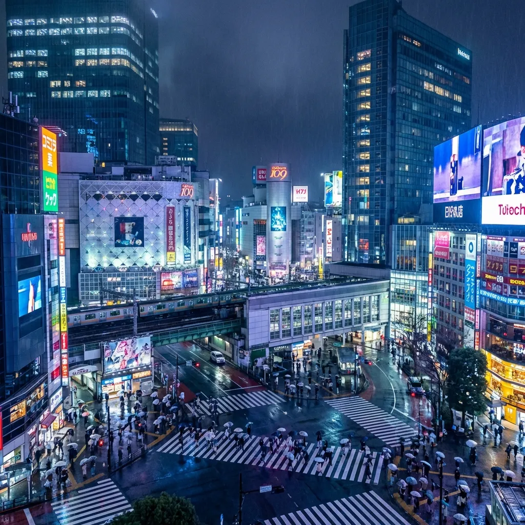 Tokyo Cityscape at Night