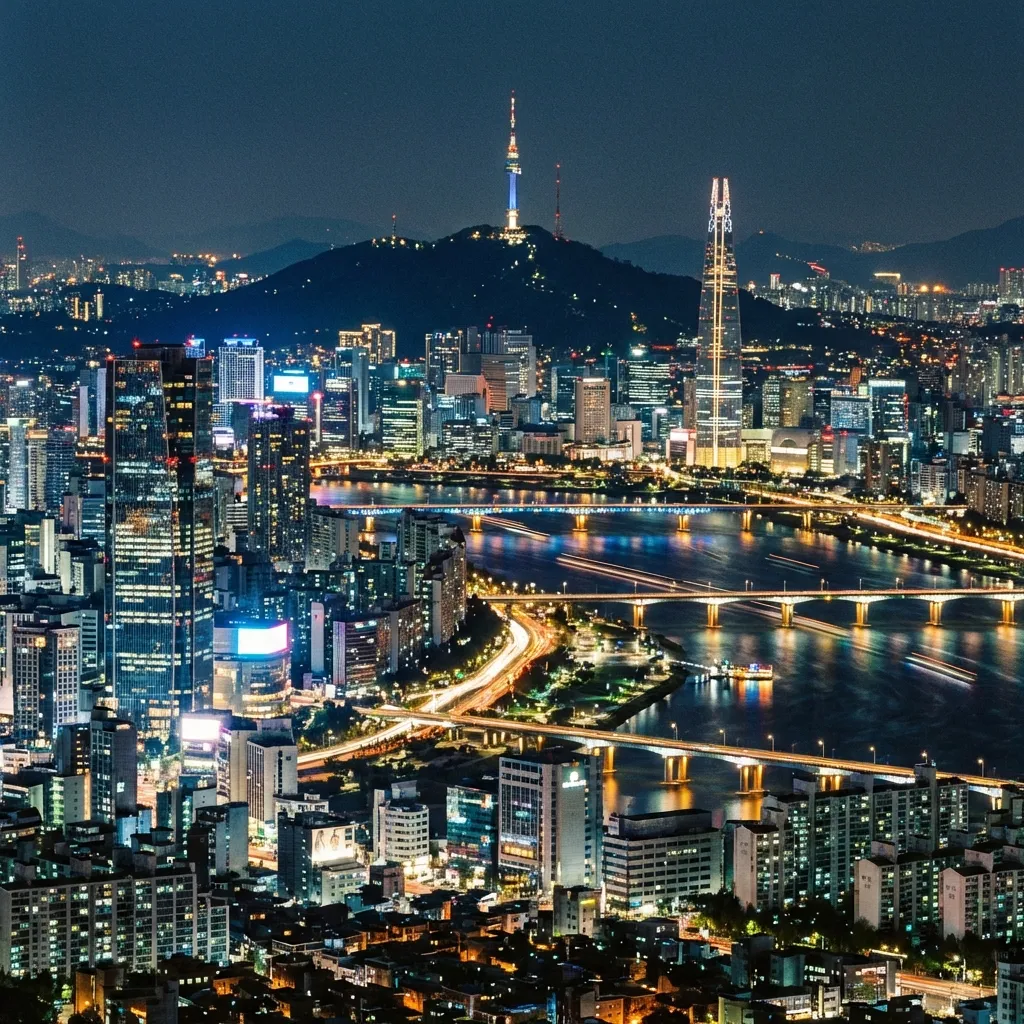 Seoul Skyline at Night