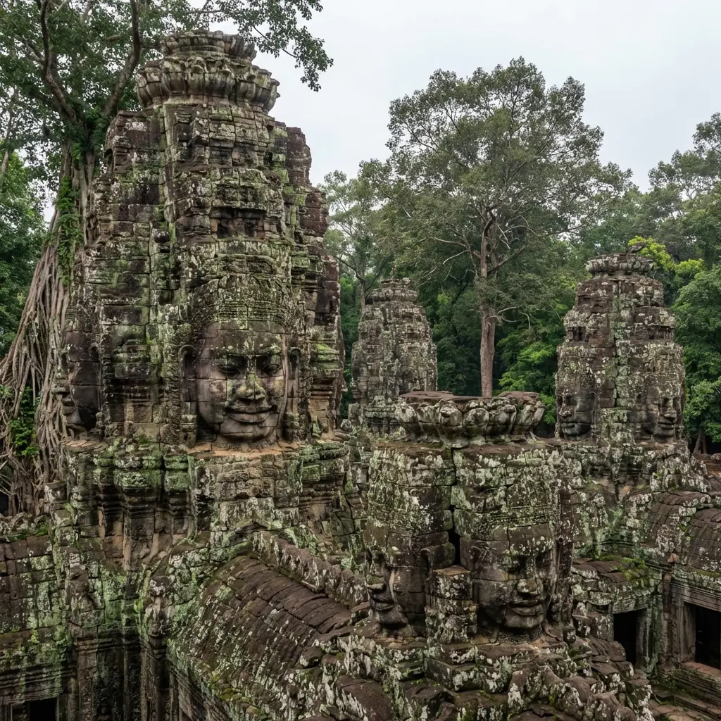 Angkor Wat reflection, Cambodia