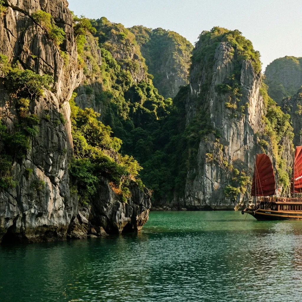 Ha Long Bay limestone karsts